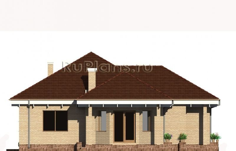 Проект кирпичного дома №390 на заказ