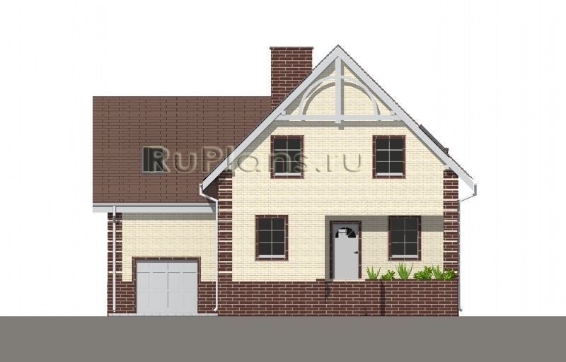 Проект кирпичного дома №486 на заказ