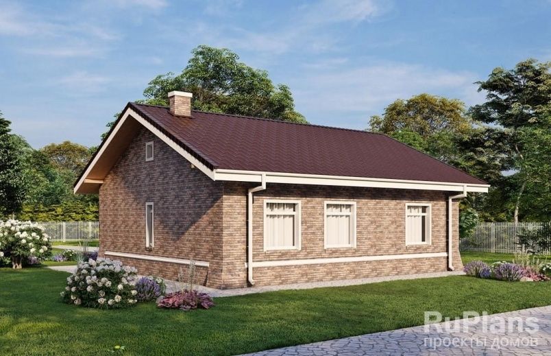 Проект блочного дома №550 на заказ