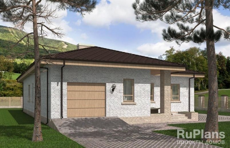 Проект кирпичного дома №241 на заказ