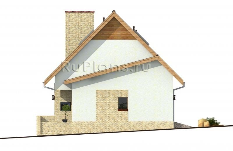 Проект блочного дома №831 на заказ