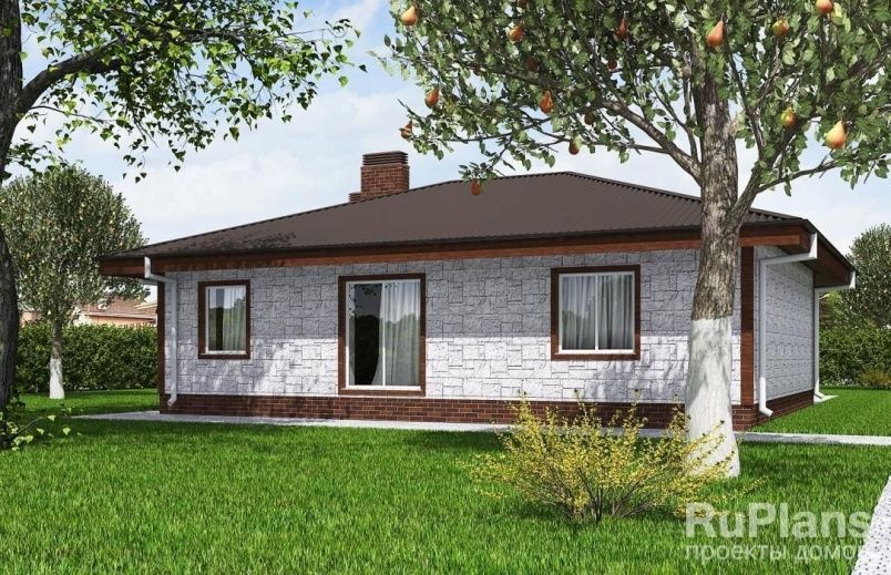 Проект блочного дома №566 на заказ