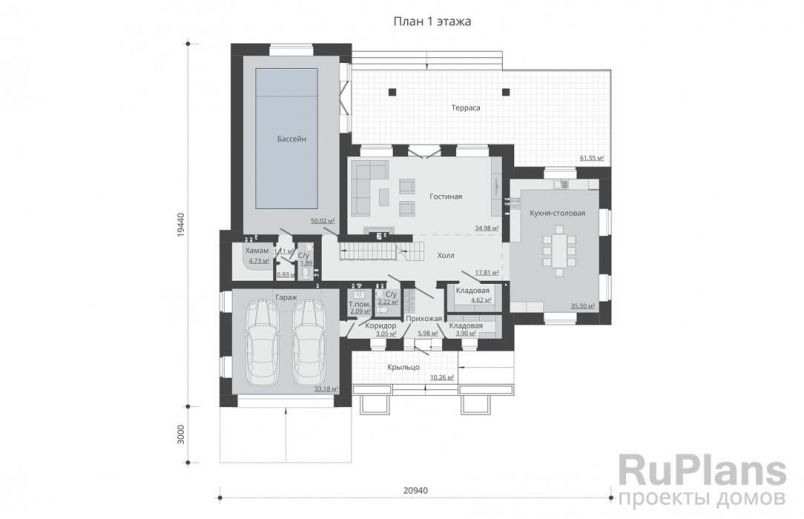 Проект кирпичного дома №511 на заказ