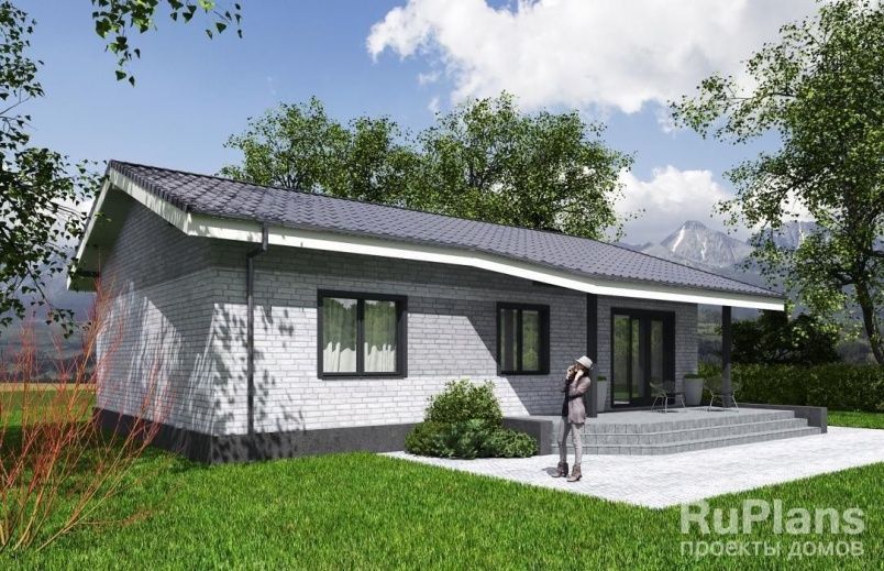 Проект блочного дома №77 на заказ