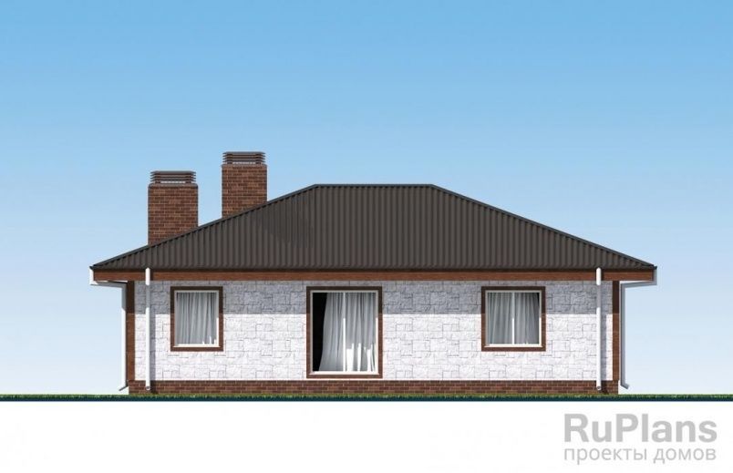 Проект блочного дома №566 на заказ