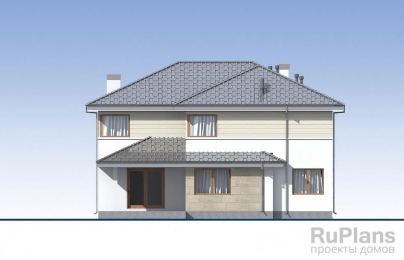 Проект кирпичного дома №397 на заказ