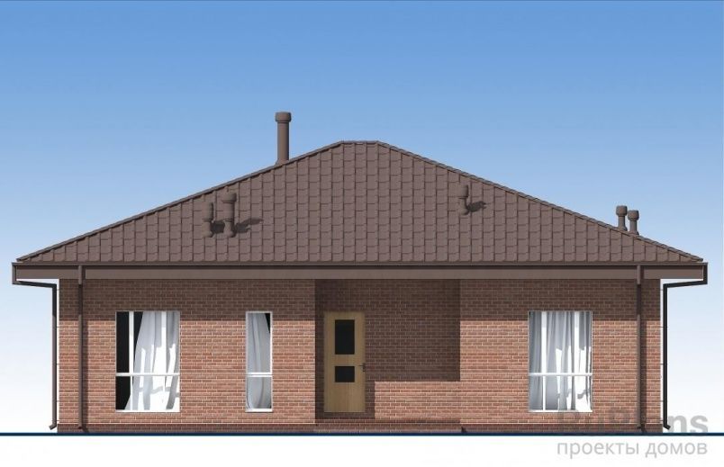 Проект блочного дома №756 на заказ