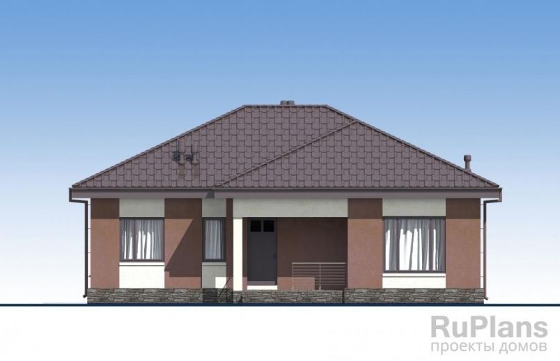 Проект блочного дома №740 на заказ