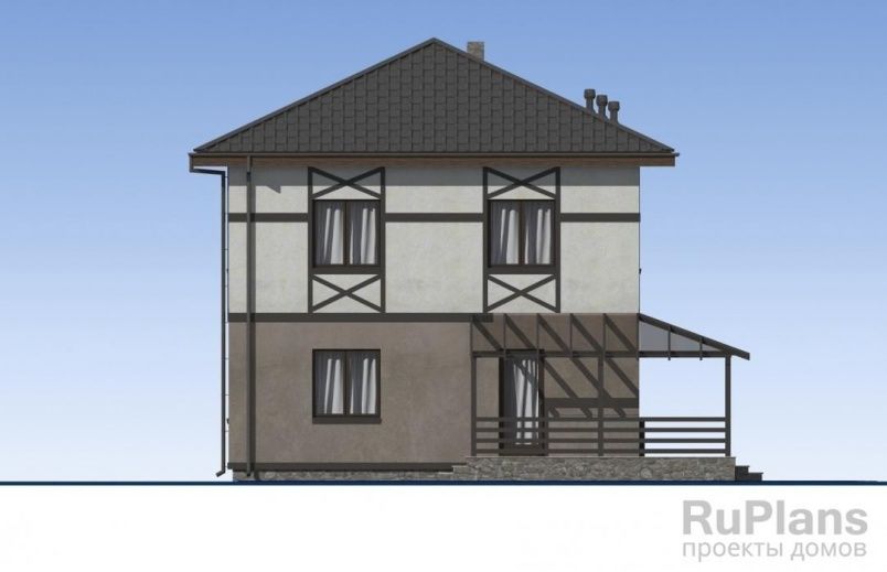 Проект блочного дома №377 на заказ