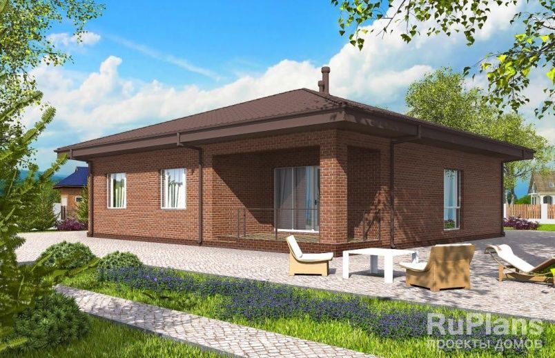 Проект блочного дома №756 на заказ