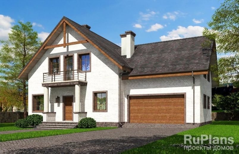 Проект кирпичного дома №357 на заказ