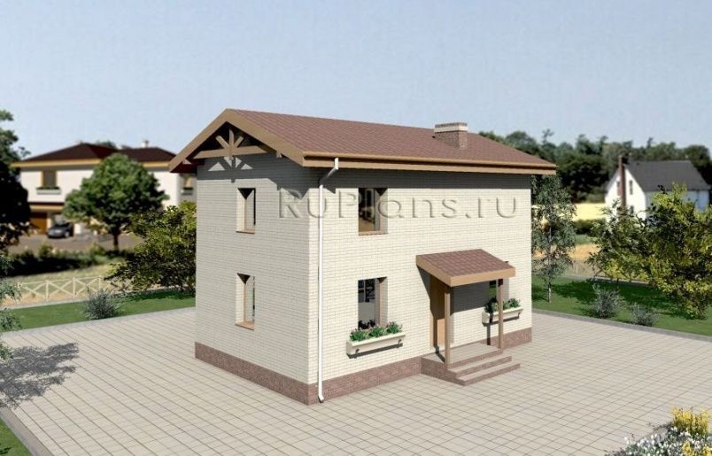 Проект блочного дома №720 на заказ