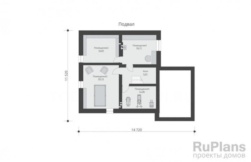 Проект кирпичного дома №508 на заказ