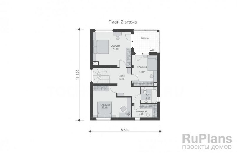 Проект блочного дома №699 на заказ