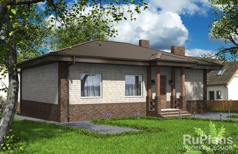 Проект блочного дома №417 на заказ