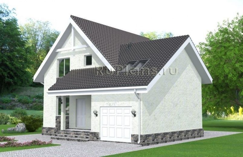 Проект каркасного дома №881 на заказ