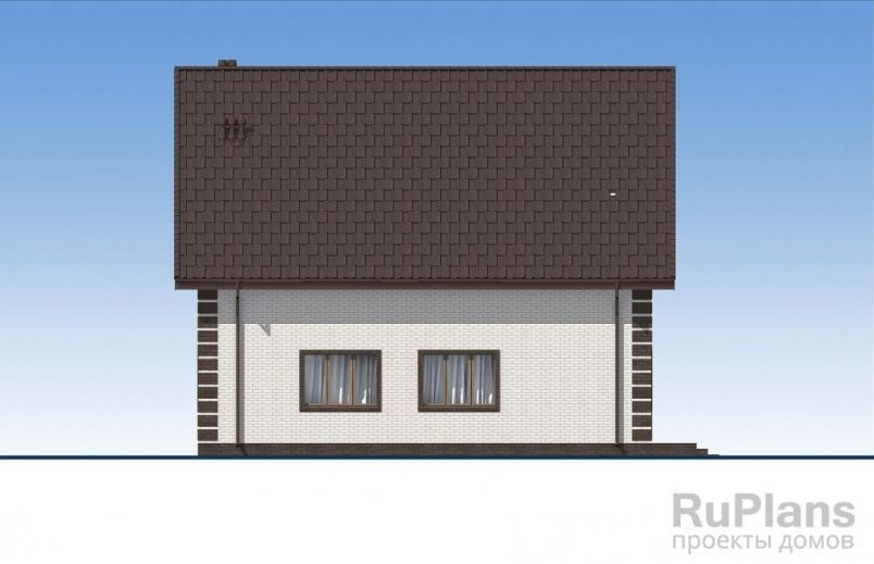 Проект кирпичного дома №837 на заказ