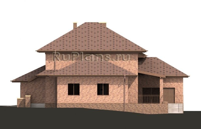 Проект кирпичного дома №639 на заказ