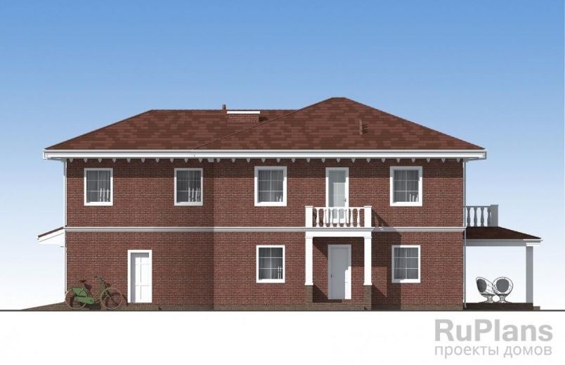 Проект кирпичного дома №519 на заказ