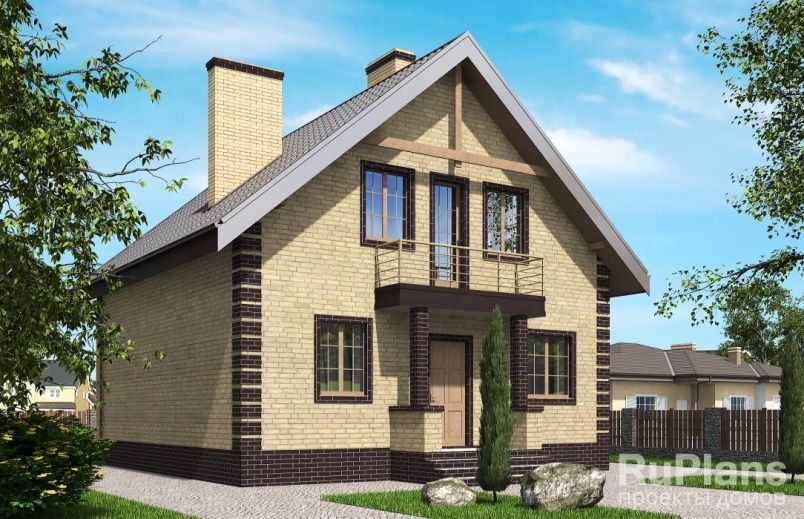 Проект кирпичного дома №563 на заказ