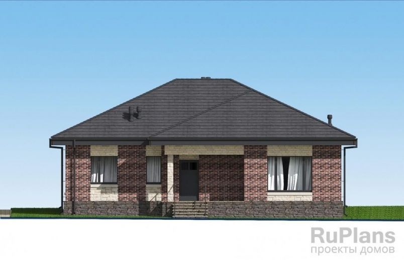 Проект блочного дома №961 на заказ