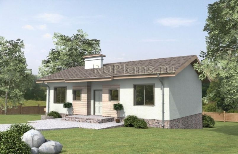 Проект блочного дома №477 на заказ