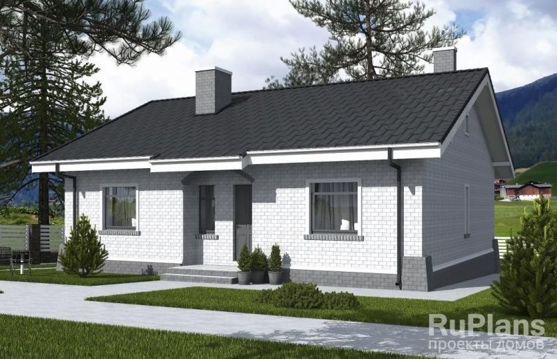 Проект блочного дома №861 на заказ