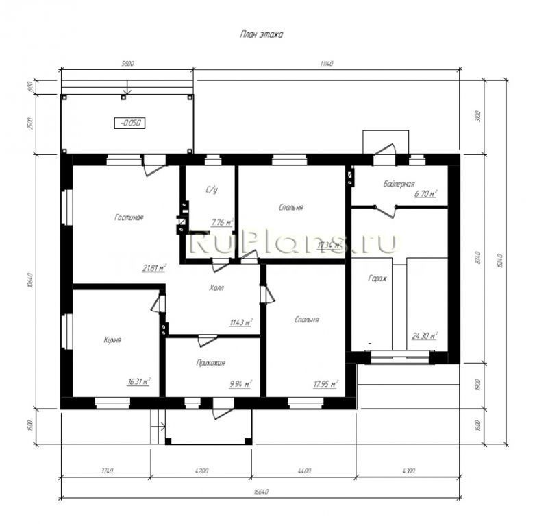 Проект кирпичного дома №383 на заказ