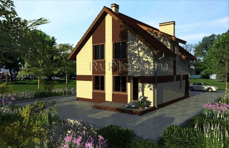 Проект кирпичного дома №243 на заказ