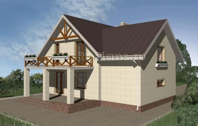 Проект кирпичного дома №334 на заказ