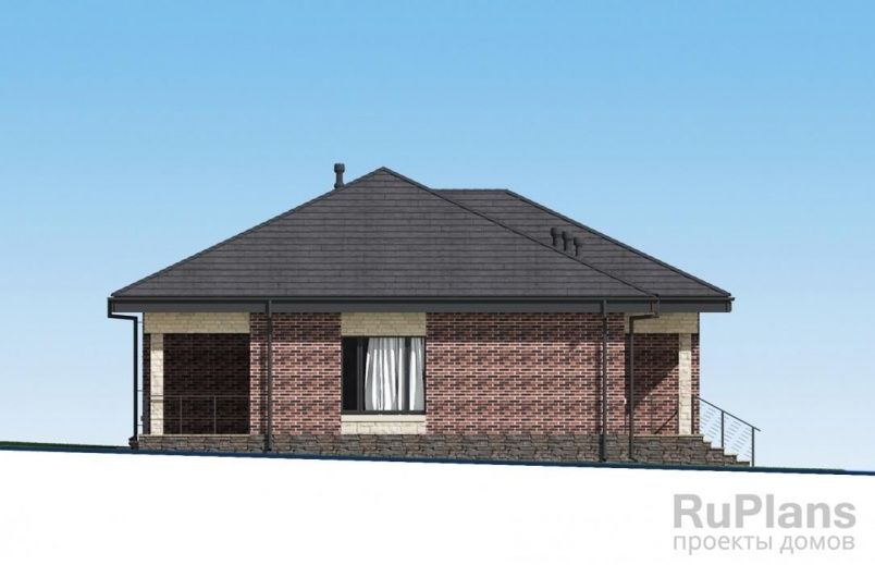 Проект блочного дома №961 на заказ