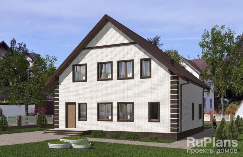 Проект кирпичного дома №837 на заказ