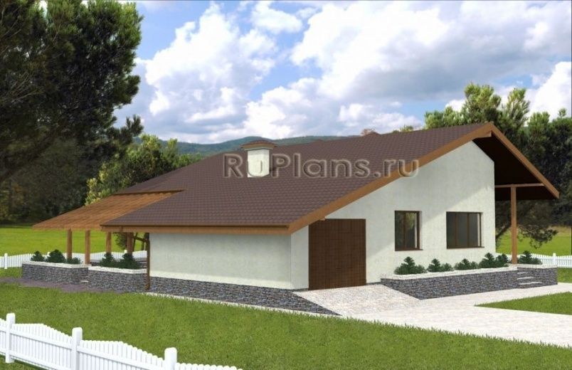 Проект каркасного дома №383 на заказ