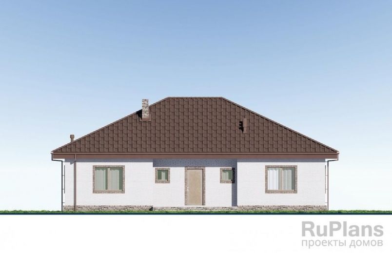 Проект кирпичного дома №599 на заказ