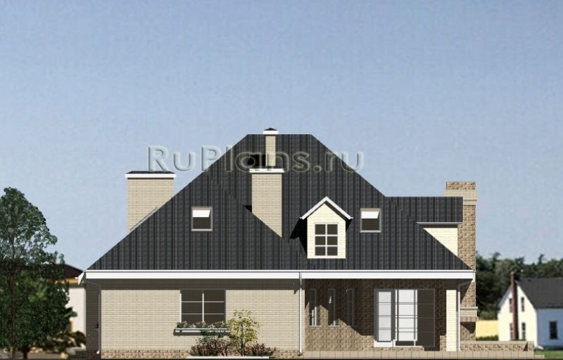 Проект кирпичного дома №754 на заказ