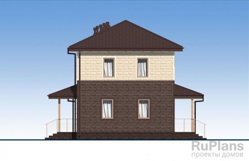 Проект каркасного дома №830 на заказ