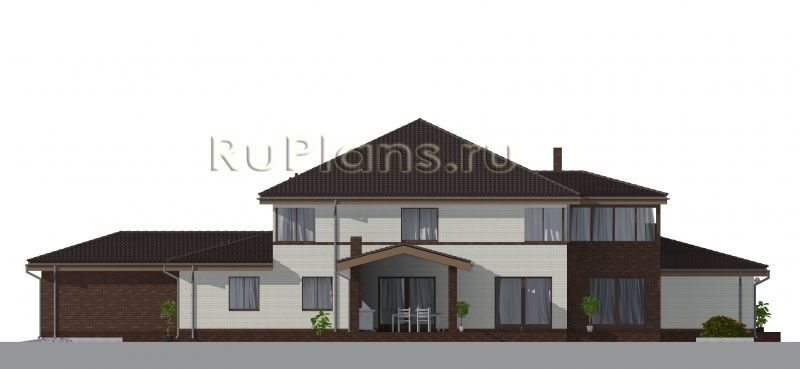 Проект кирпичного дома №922 на заказ