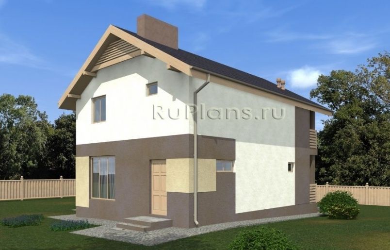 Проект кирпичного дома №504 на заказ