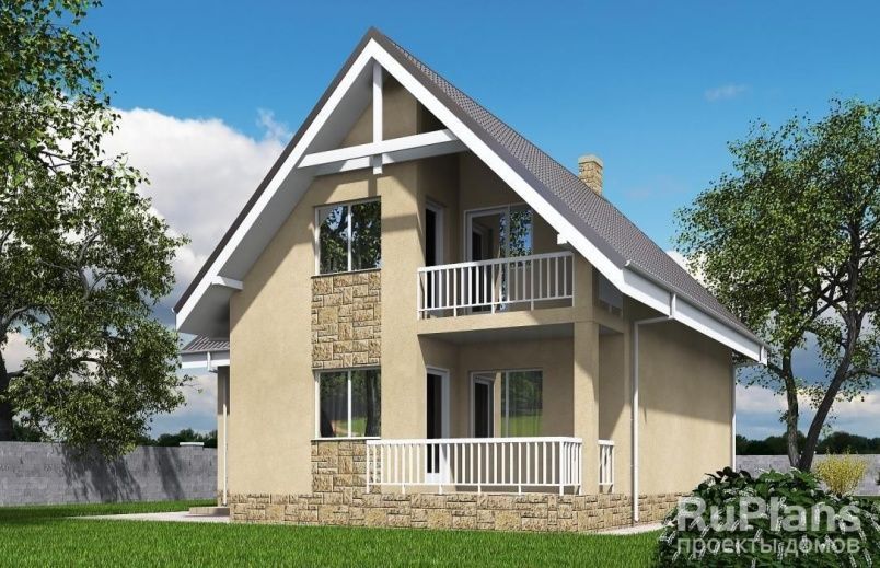 Проект блочного дома №141 на заказ