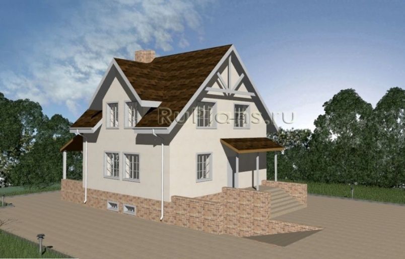 Проект блочного дома №25 на заказ