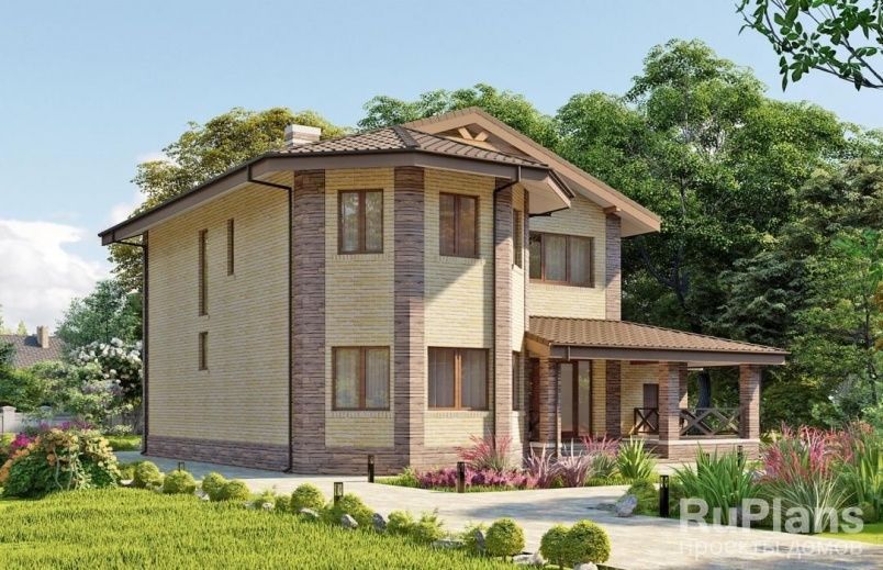 Проект кирпичного дома №524 на заказ