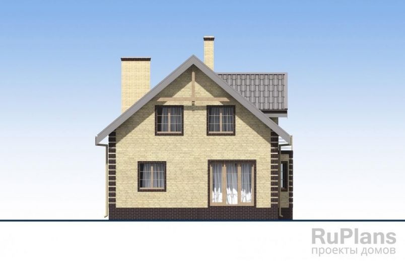 Проект кирпичного дома №595 на заказ