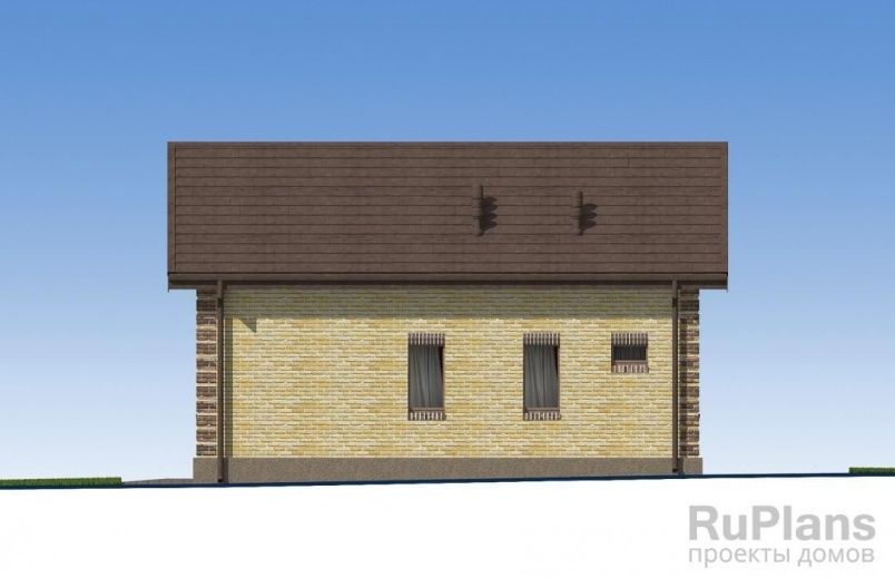 Проект кирпичного дома №498 на заказ