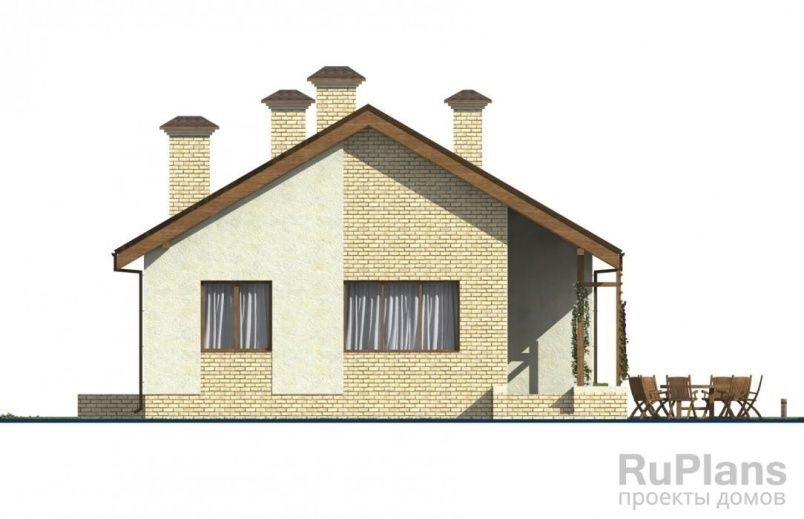 Проект кирпичного дома №367 на заказ