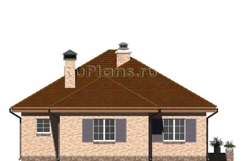 Проект кирпичного дома №780 на заказ