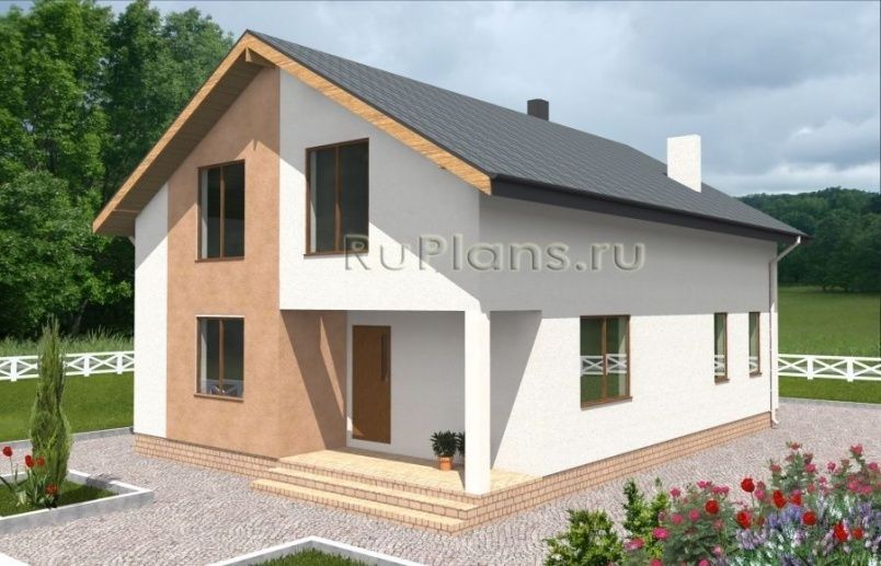 Проект каркасного дома №566 на заказ