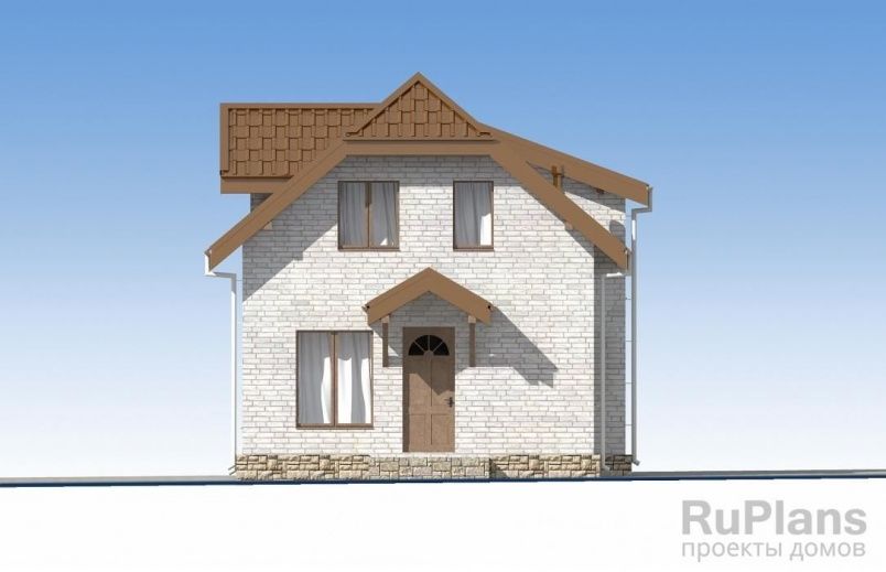 Проект кирпичного дома №567 на заказ