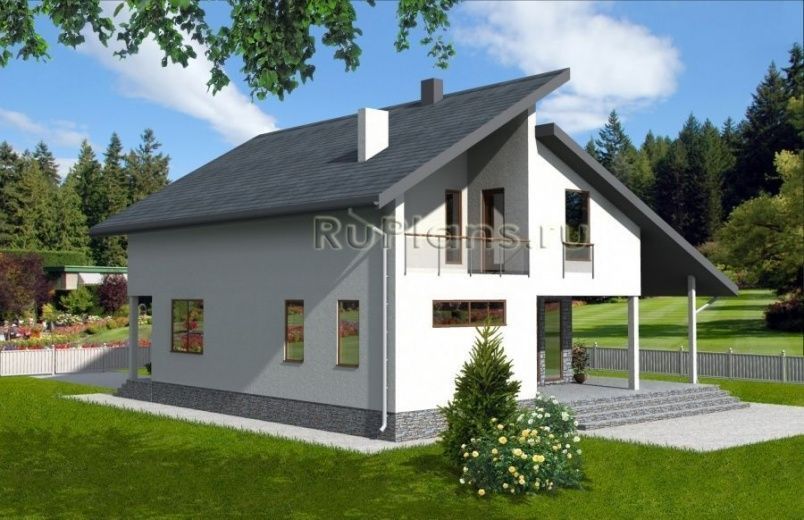 Проект каркасного дома №396 на заказ