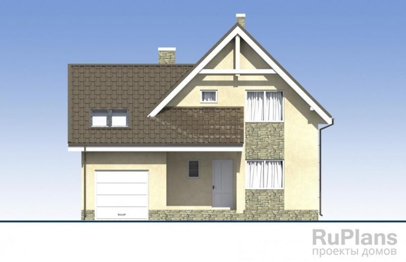 Проект блочного дома №375 на заказ