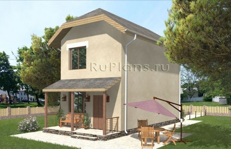 Проект каркасного дома №381 на заказ